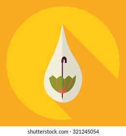 Flat modern design with shadow  Icon drop