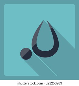 Flat modern design with shadow  Icon stick figure 