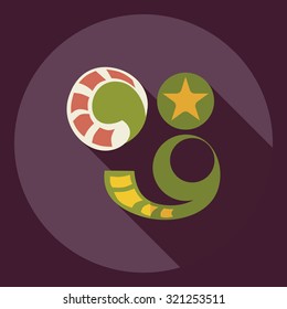 Flat modern design with shadow  Icon reel of film