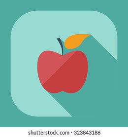 Flat modern design with shadow  Icon school lunch