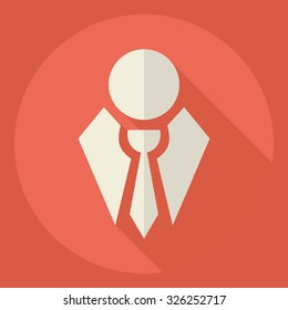 Flat modern design with shadow  Icon suit