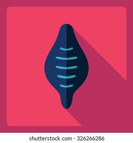 Flat modern design with shadow  Icon pasta