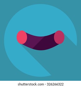 Flat modern design with shadow  Icon pasta