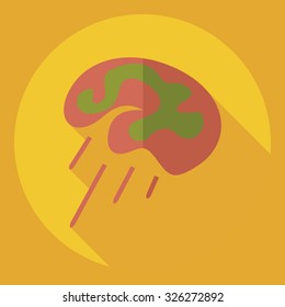 Flat modern design with shadow  Icon medicine