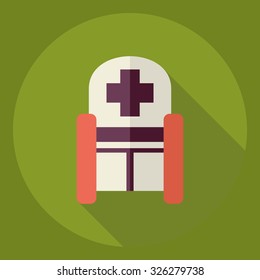 Flat modern design with shadow  Icon disabled carriage