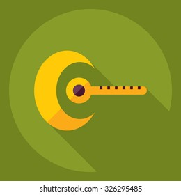 Flat modern design with shadow  Icon air thermometer