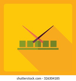 Flat modern design with shadow  Icon sushi set