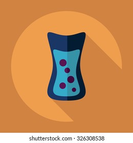 Flat modern design with shadow  Icon water