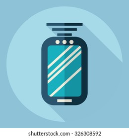 Flat modern design with shadow  Icon phone