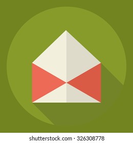 Flat modern design with shadow  Icon letter