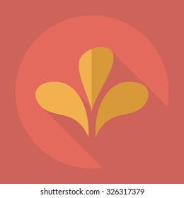 Flat modern design with shadow  Icon sprout