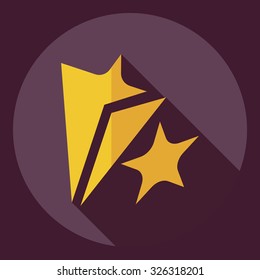 Flat modern design with shadow  Icon theater