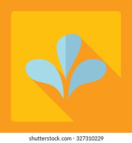 Flat modern design with shadow  Icon sprout
