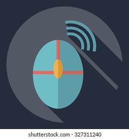 Flat modern design with shadow  Icon device
