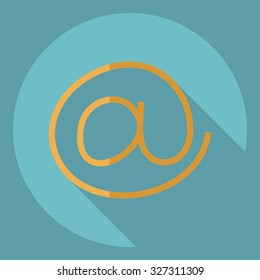 Flat modern design with shadow  Icon at