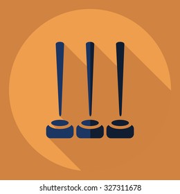 Flat modern design with shadow  Icon rolls set