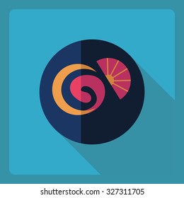 Flat modern design with shadow  Icon attribute