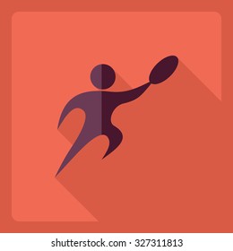 Flat modern design with shadow  Icon stick figure