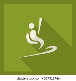 Flat modern design with shadow  Icon stick figure