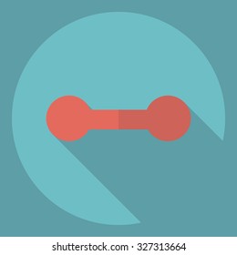 Flat modern design with shadow  Icon weight