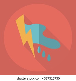 Flat modern design with shadow  Icon storm