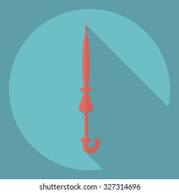 Flat modern design with shadow  Icon umbrella