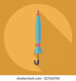 Flat modern design with shadow  Icon umbrella