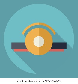 Flat modern design with shadow  Icon ENT
