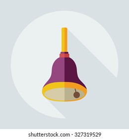 Flat modern design with shadow  Icon bell