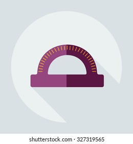 Flat modern design with shadow  Icon straightedge