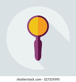 Flat modern design with shadow  Icon loupe