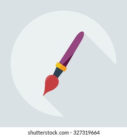 Flat modern design with shadow  Icon brush