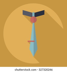 Flat modern design with shadow  Icon tie