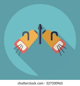 Flat modern design with shadow  Icon spotlight