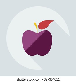 Flat modern design with shadow  Icon school lunch