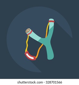 Flat modern design with shadow  Icon slingshot