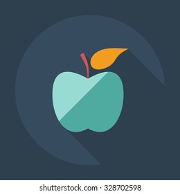 Flat modern design with shadow  Icon school lunch