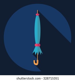 Flat modern design with shadow  Icon umbrella