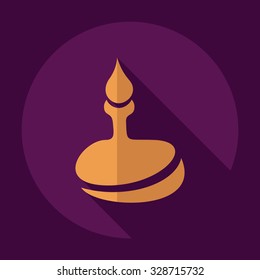 Flat modern design with shadow  Icon tap