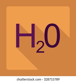Flat modern design with shadow  Icon water