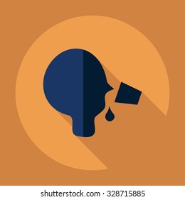 Flat modern design with shadow  Icon water
