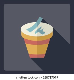 Flat modern design with shadow  Icon  noodles