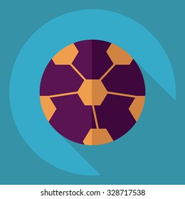Flat modern design with shadow  Icon football