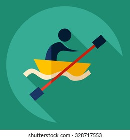 Flat modern design with shadow  Icon stick figure