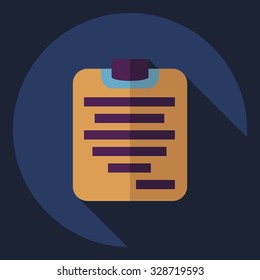 Flat modern design with shadow  Icon form
