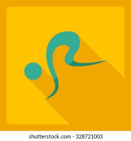 Flat modern design with shadow  Icon stick figure 