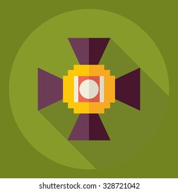 Flat modern design with shadow  Icon camera
