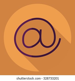 Flat modern design with shadow  Icon at