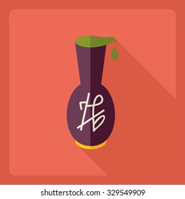Flat modern design with shadow  Icon olive oil