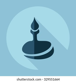 Flat modern design with shadow  Icon tap
